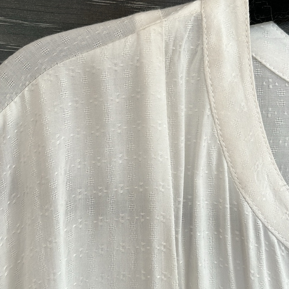 SOLD‼️Like New APRICOT Cream Boho Blouse Small-Med Size 8 - Picture 7 of 7
